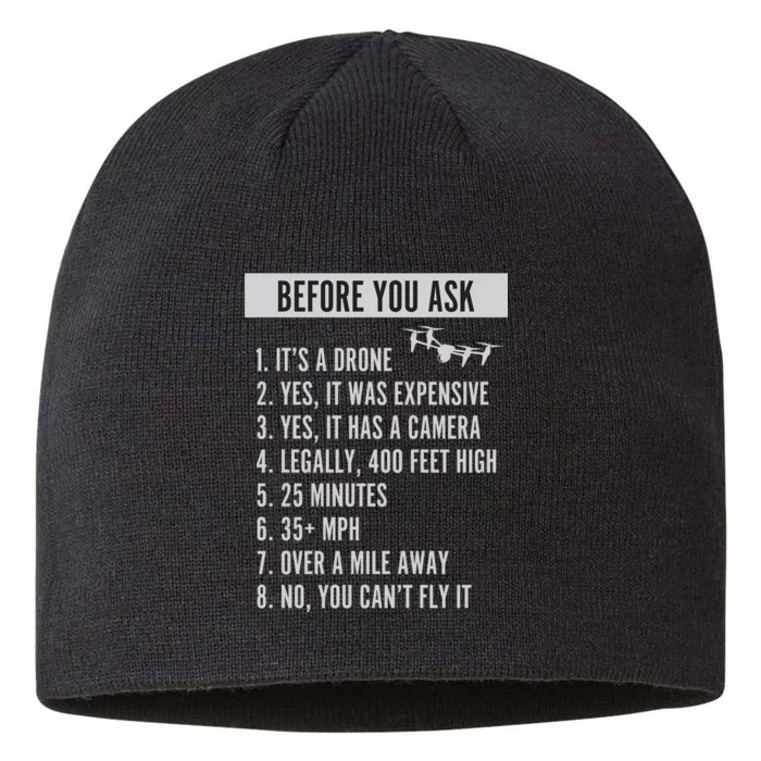 Before You Ask Drone Funny Drone 8 1/2in Sustainable Knit Beanie