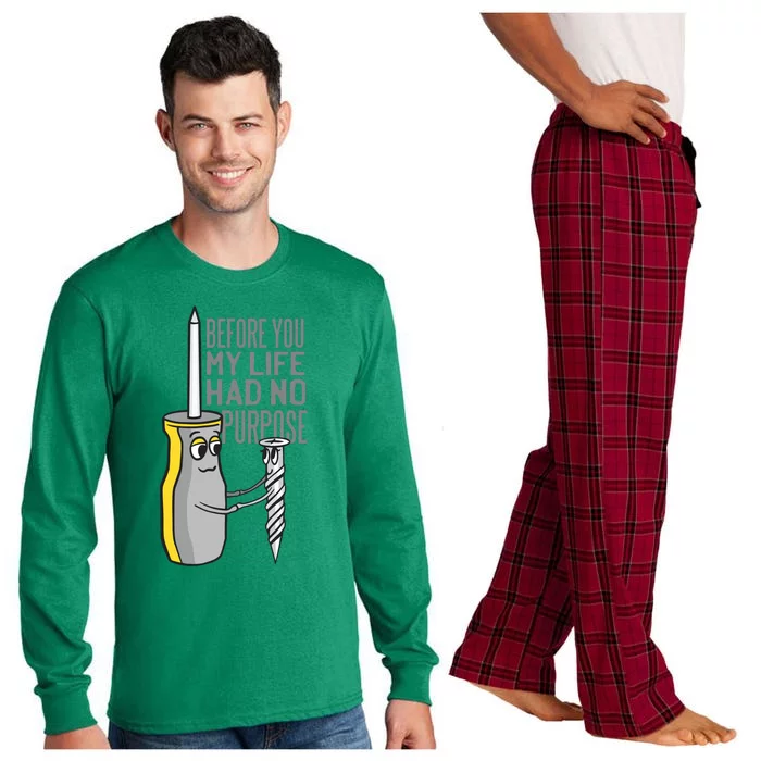 Before You My Life Had No Purpose Tool Long Sleeve Pajama Set