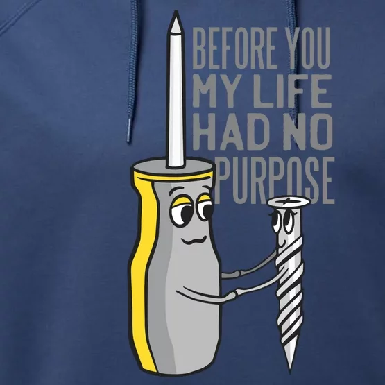 Before You My Life Had No Purpose Tool Performance Fleece Hoodie