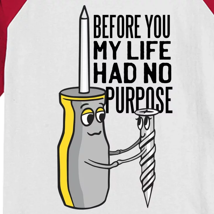 Before You My Life Had No Purpose Tool Kids Colorblock Raglan Jersey