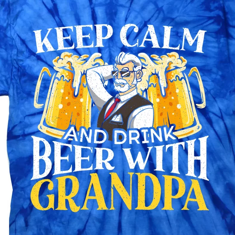 Beer Er Grandpa Alcoholic Gramps Fathers Day Fatherhood Cool Gift Tie-Dye T-Shirt