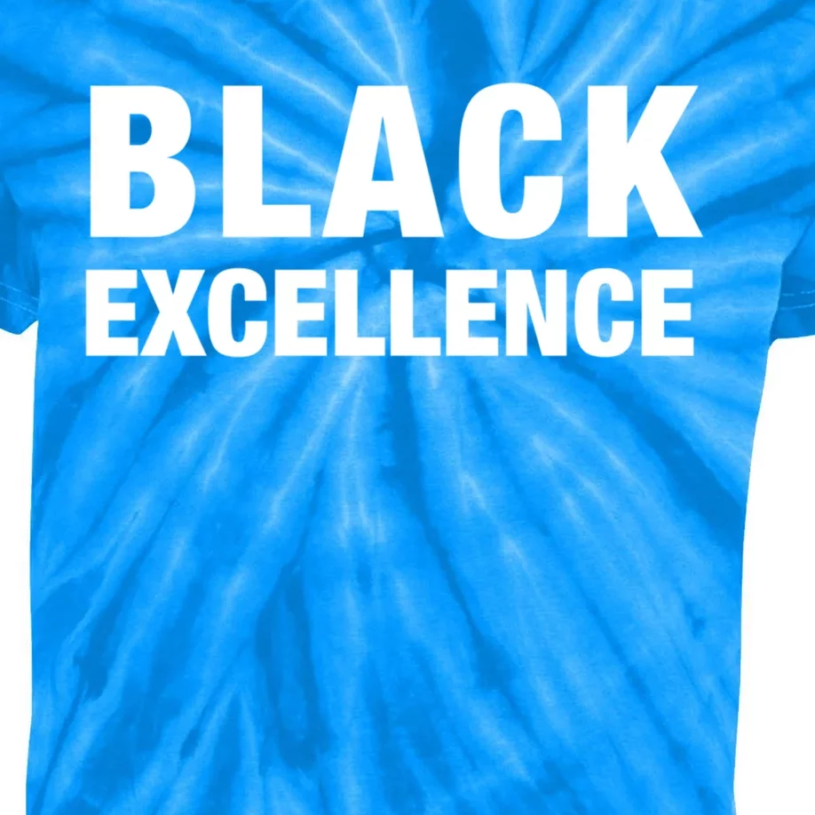 Black Excellence Gift Black History Month Gift Kids Tie-Dye T-Shirt