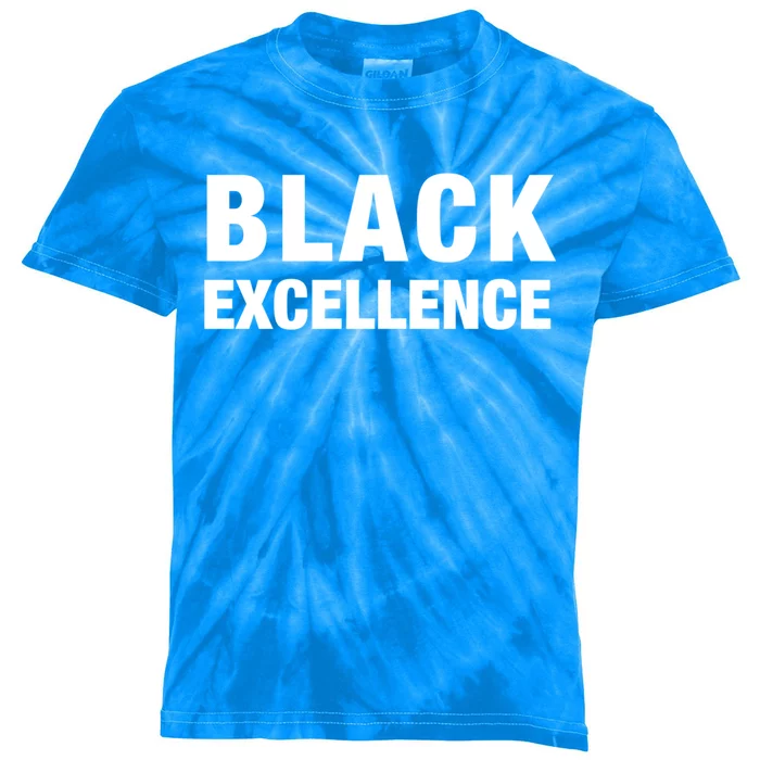 Black Excellence Gift Black History Month Gift Kids Tie-Dye T-Shirt