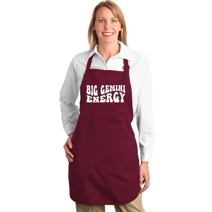 Big Energy Gemini May June Birthday Full-Length Apron With Pocket