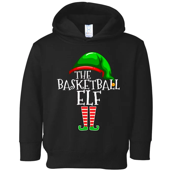 Basketball Elf Group Matching Family Christmas Gift Outfit Toddler Hoodie