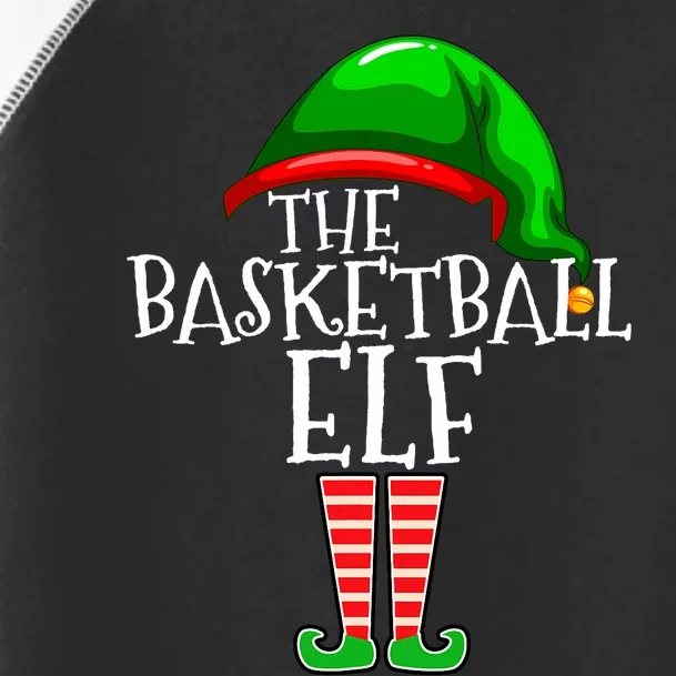 Basketball Elf Group Matching Family Christmas Gift Outfit Toddler Fine Jersey T-Shirt