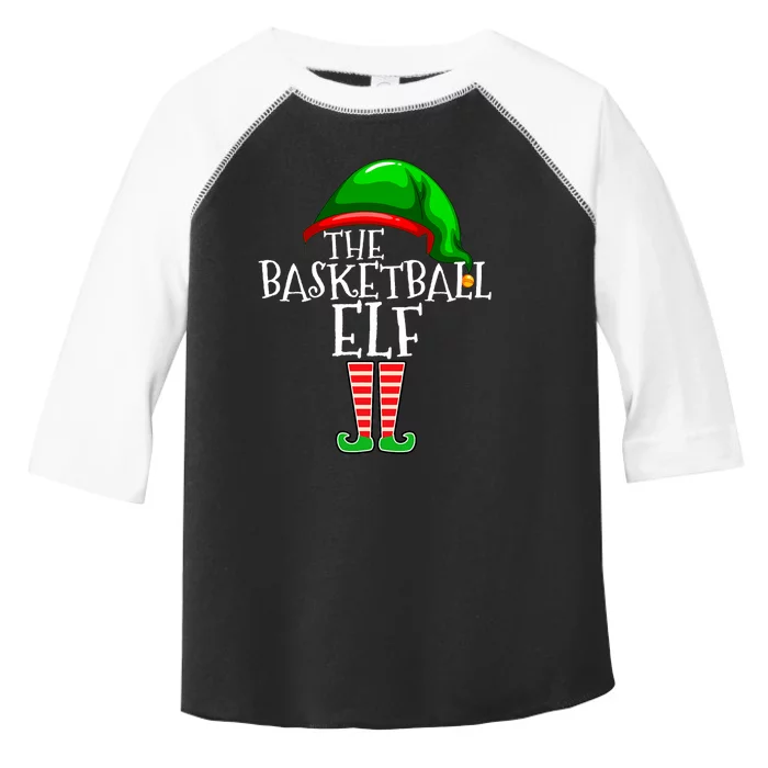 Basketball Elf Group Matching Family Christmas Gift Outfit Toddler Fine Jersey T-Shirt