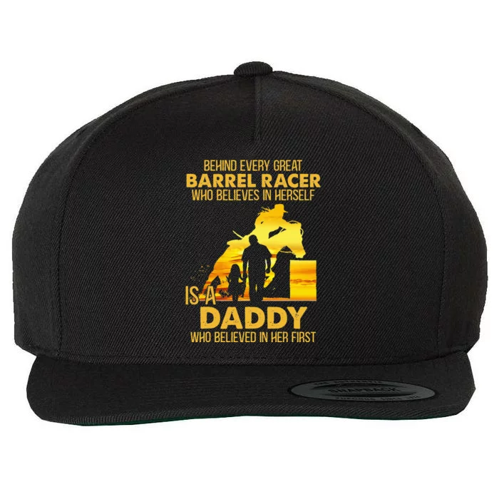 Behind Every Great Barrel Racer Who Believes In Herself Wool Snapback Cap