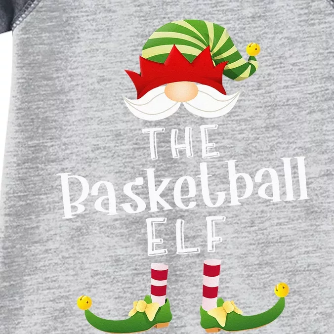 Basketball Elf Group Christmas Funny Pajama Party Infant Baby Jersey Bodysuit