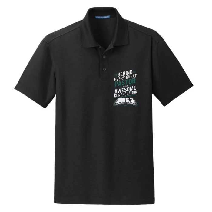 Behind Every Great Pastor Is An Awesome Congregation Dry Zone Grid Performance Polo