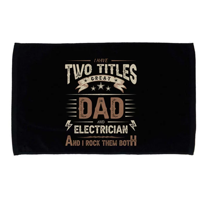 Best Electrician Graduation Electrical Engineer Exam Dad Gift Microfiber Hand Towel