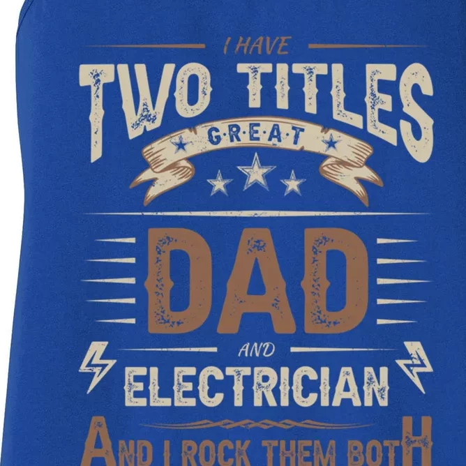 Best Electrician Graduation Electrical Engineer Exam Dad Gift Women's Racerback Tank