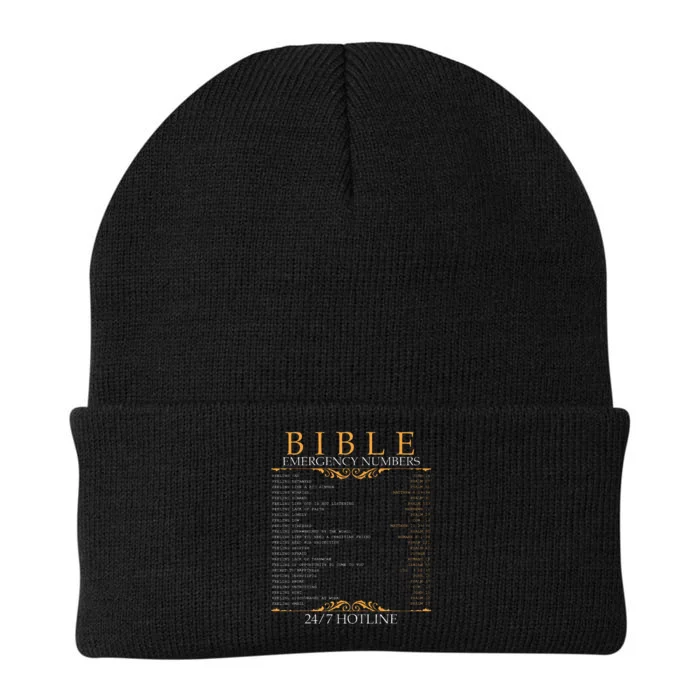 Bible Emergency Hotline Numbers Bible Verse Scripture Knit Cap Winter Beanie