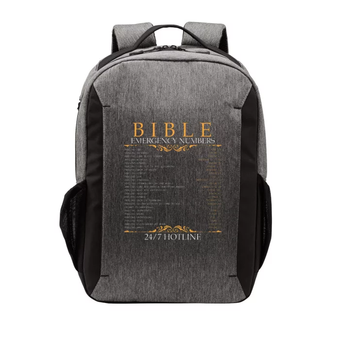 Bible Emergency Hotline Numbers Bible Verse Scripture Vector Backpack