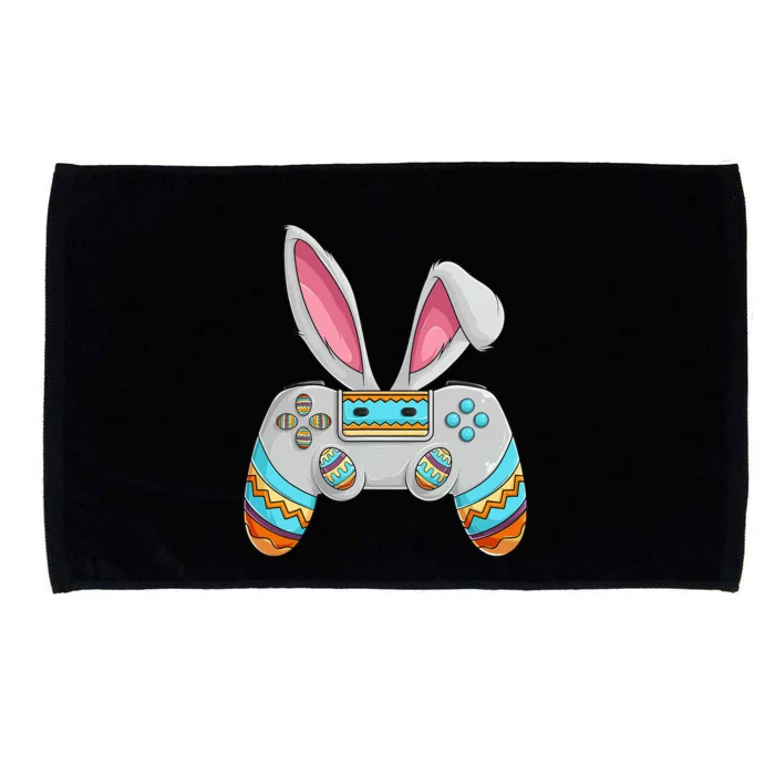 Bunny Egg hunting Gamer Happy Easter Day Microfiber Hand Towel