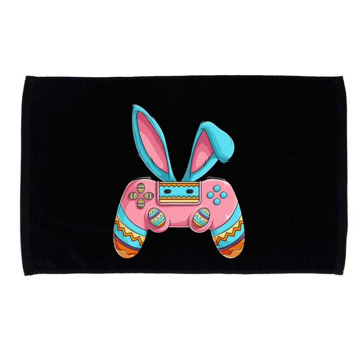 Bunny Egg hunting Gamer Happy Easter Day Microfiber Hand Towel