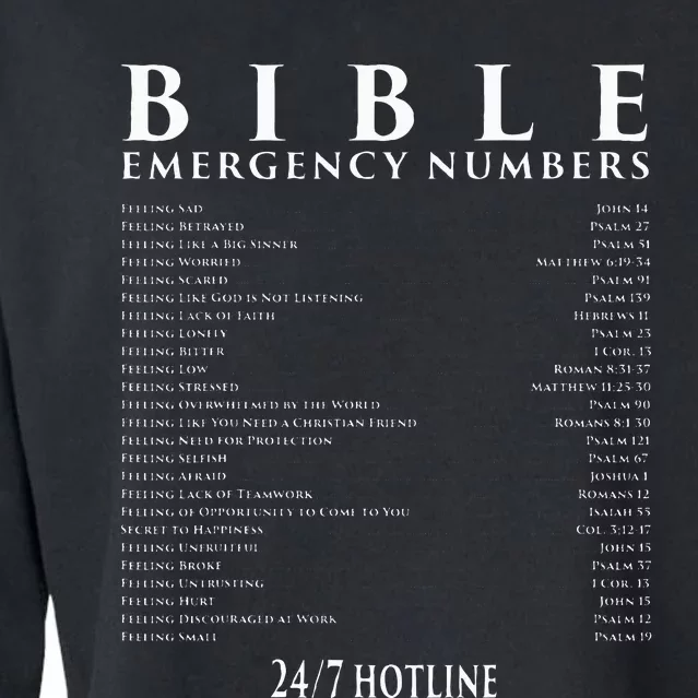 Bible Emergency Hotline Numbers Cool Christian Cropped Pullover Crew