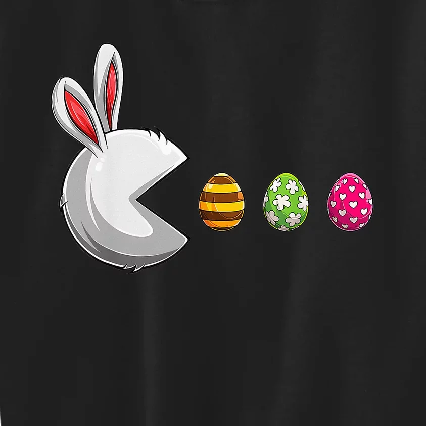 Bunny Egg Hunt Funny Gamer Happy Easter Day Kids Sweatshirt