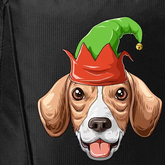 Beagle Elf Hat Christmas Beagle Gift City Backpack