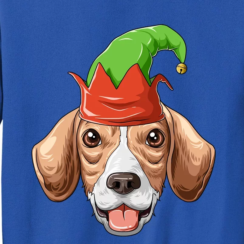 Beagle Elf Hat Christmas Beagle Gift Tall Sweatshirt