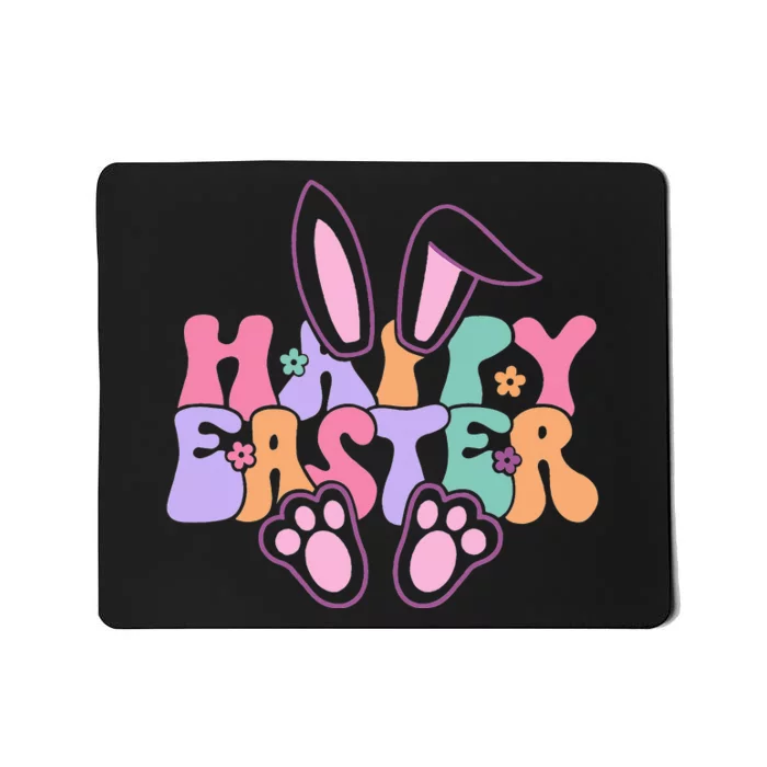 Bunny eggs hunt Rabbit Face happy Easter Day Mousepad