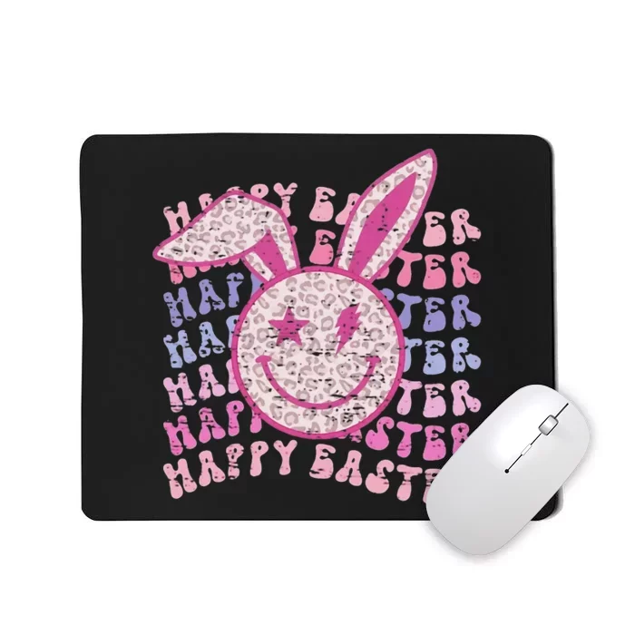 Bunny eggs hunt Rabbit Face happy Easter Day Mousepad