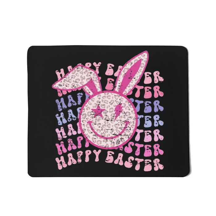 Bunny eggs hunt Rabbit Face happy Easter Day Mousepad