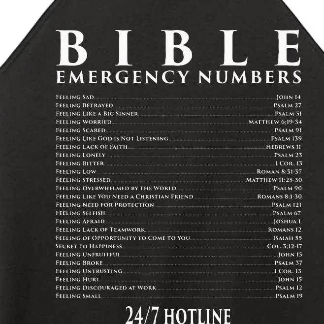 Bible Emergency Hotline Numbers Cool Christian Women’s Perfect Tri Rocker Tank