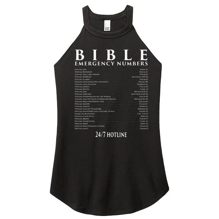 Bible Emergency Hotline Numbers Cool Christian Women’s Perfect Tri Rocker Tank