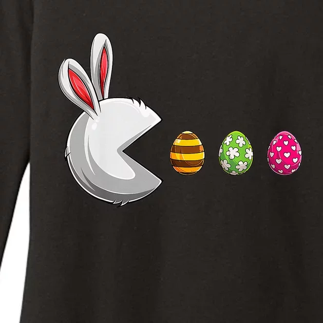 Bunny Egg Hunt Gamer Happy Easter Day Womens CVC Long Sleeve Shirt