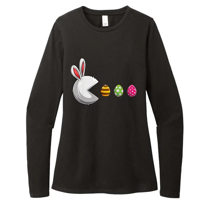 Bunny Egg Hunt Gamer Happy Easter Day Womens CVC Long Sleeve Shirt