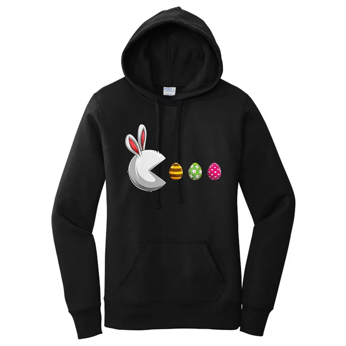 Bunny Egg Hunt Gamer Happy Easter Day Women's Pullover Hoodie