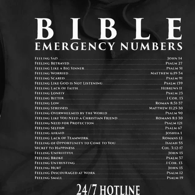 Bible Emergency Hotline Numbers Cool Christian Tie Dye Hoodie