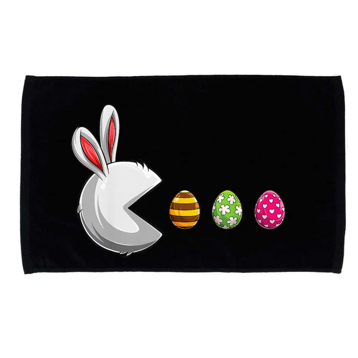 Bunny Egg Hunt Funny Gamer Happy Easter Day Microfiber Hand Towel