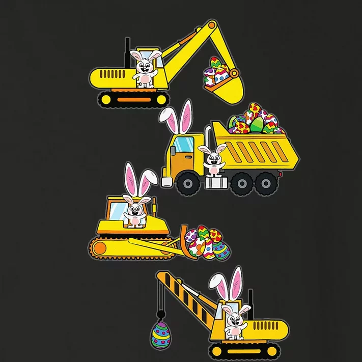 Bunny Egg Hunting Heavy Equipment Easter Toddler Long Sleeve Shirt