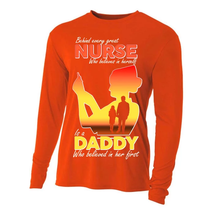 Behind Every Great Nurse Is A Daddy Cooling Performance Long Sleeve Crew