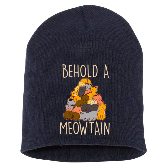 Behold A Meowtian Cats Short Acrylic Beanie