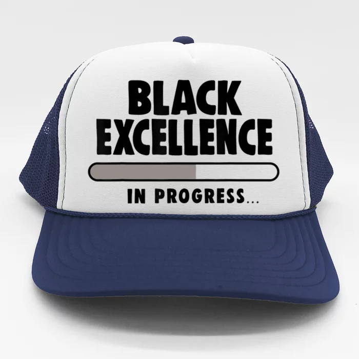 Black Excellence In Progress Black History Wo African Trucker Hat