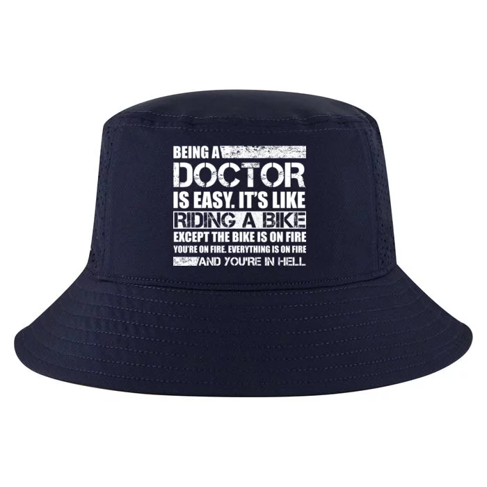 Being A Doctor Is Easy Cool Comfort Performance Bucket Hat