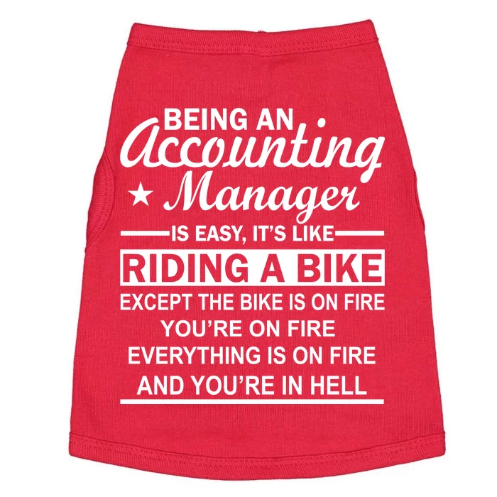 Being An Accounting Manager Riding A Bike In Hell Doggie Tank