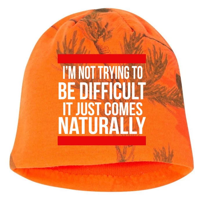 Being Difficult Comes Naturally Kati - Camo Knit Beanie