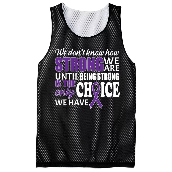 Being Strong Is The Only Choice Lupus Awareness Mesh Reversible Basketball Jersey Tank