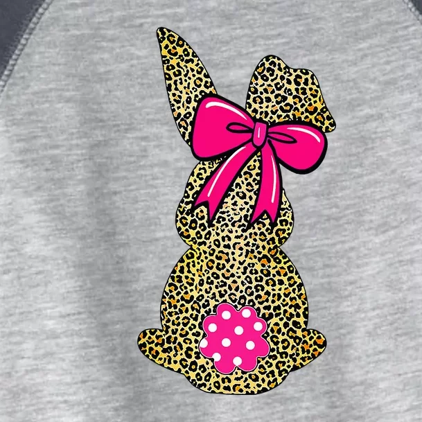 Bunny Easter Leopard Plaid Buffalo Funny Rabbit Toddler Fine Jersey T-Shirt