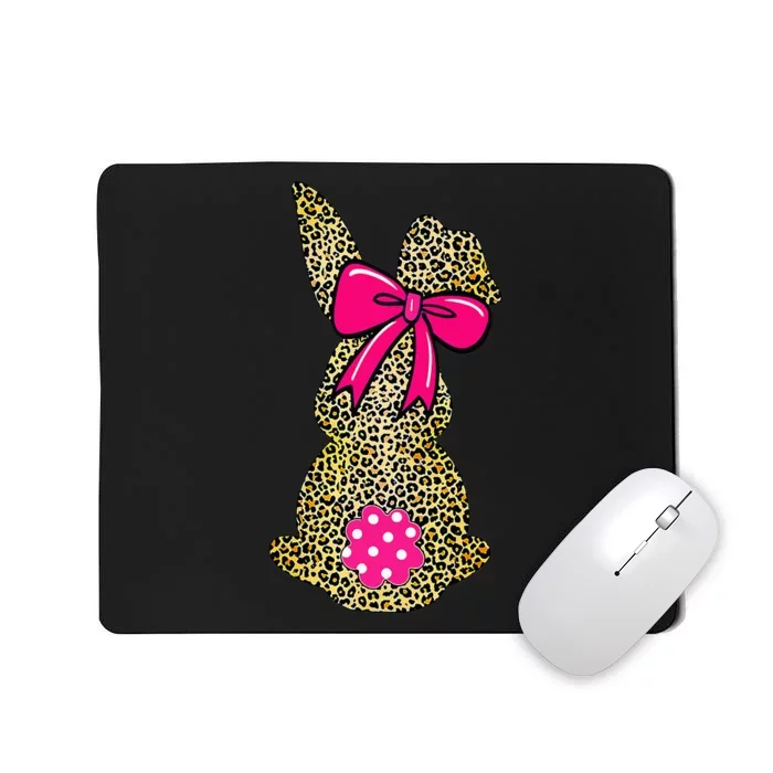 Bunny Easter Leopard Plaid Buffalo Rabbit Easter Day Mousepad