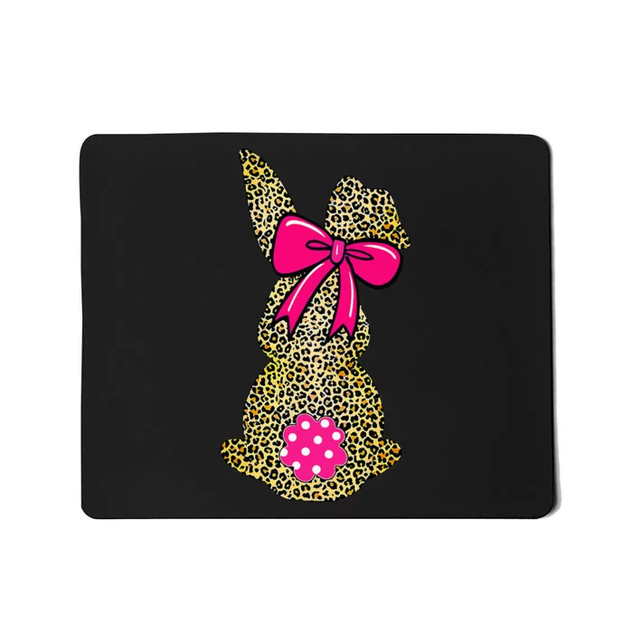 Bunny Easter Leopard Plaid Buffalo Rabbit Easter Day Mousepad