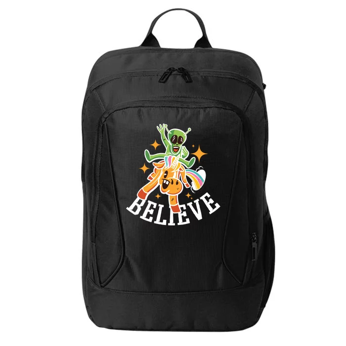 Believe Alien Unicorn City Backpack