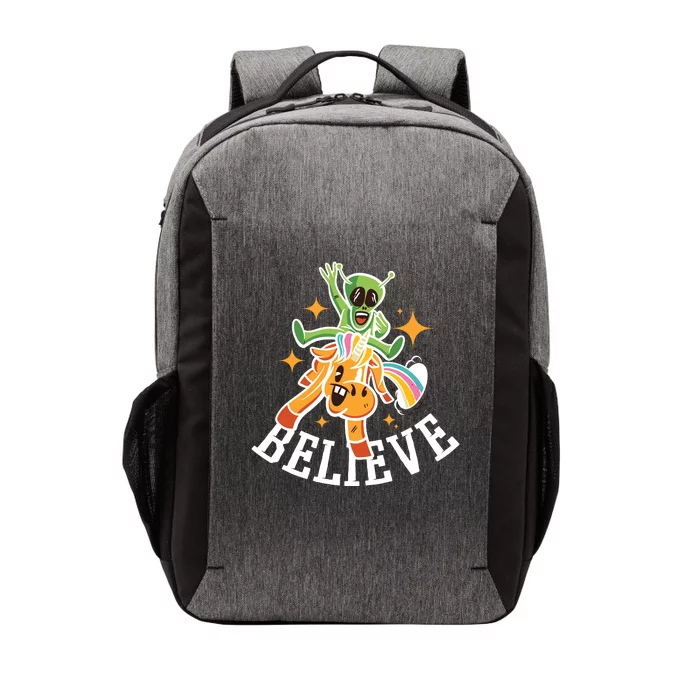 Believe Alien Unicorn Vector Backpack