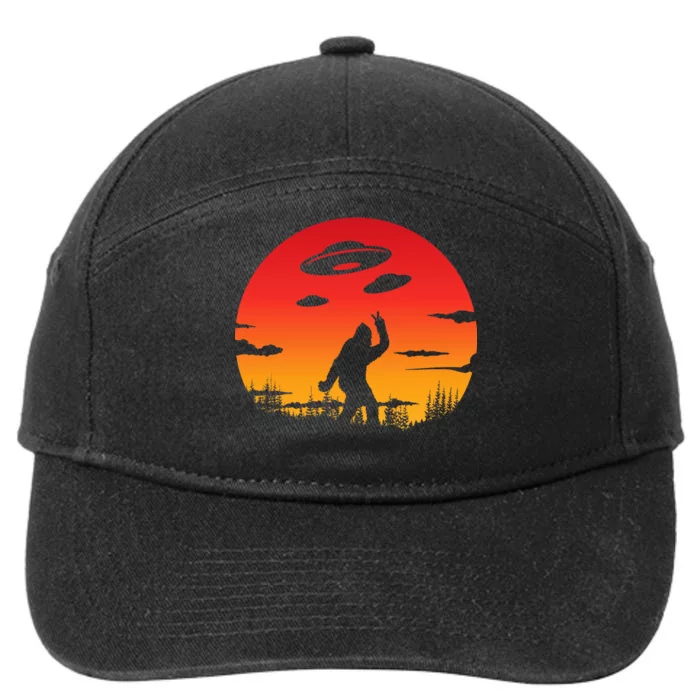 Believe Bigfoot UFO 7-Panel Snapback Hat