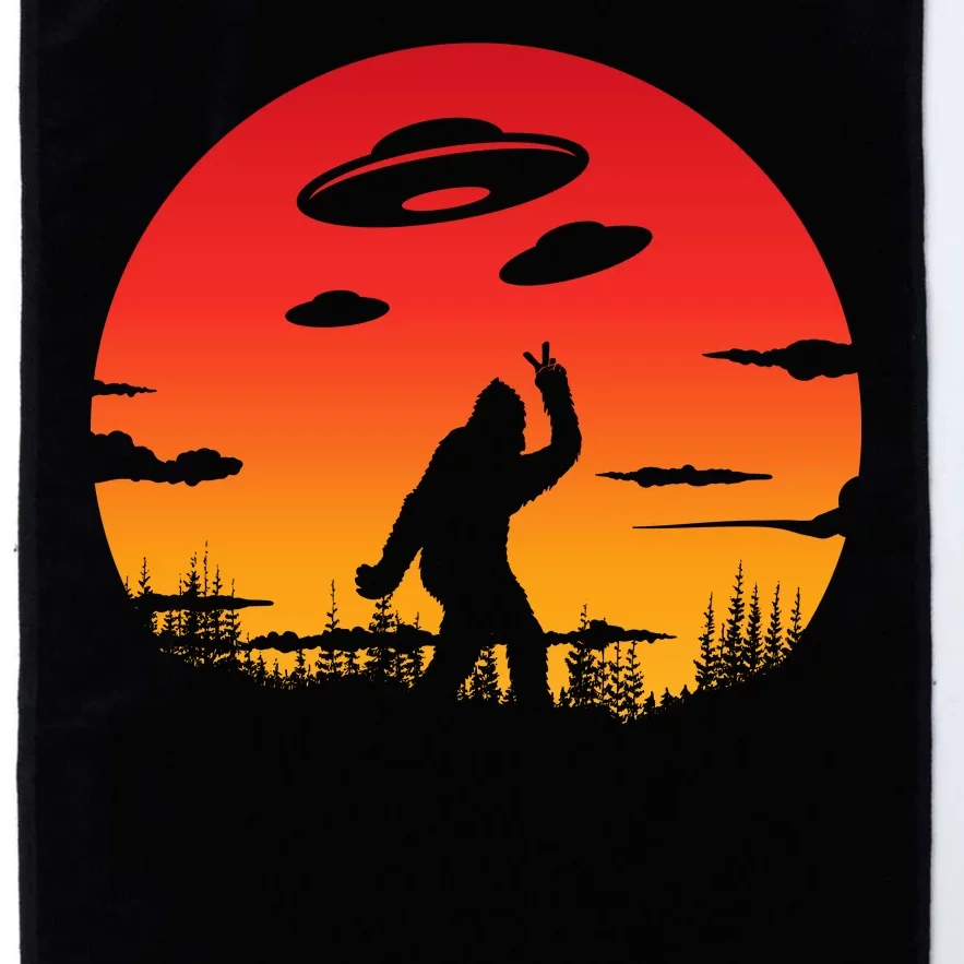 Believe Bigfoot UFO Platinum Collection Golf Towel