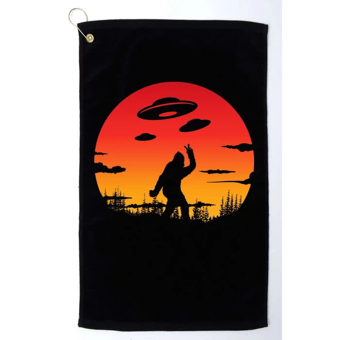 Believe Bigfoot UFO Platinum Collection Golf Towel